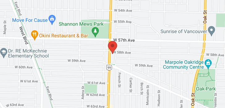map of 1490 W 58TH AVENUE